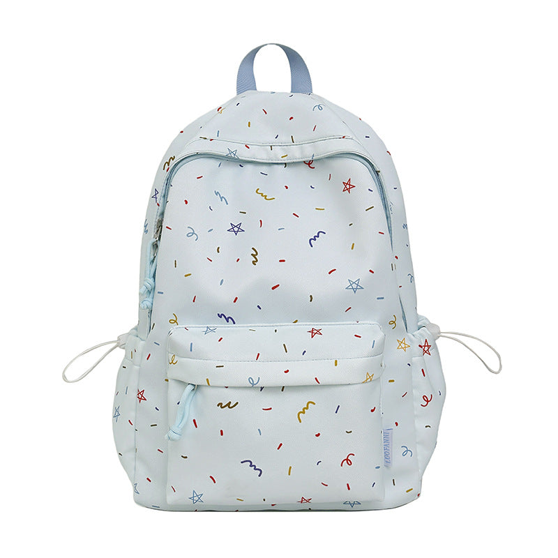 Cute Cartoon Print Backpack for Students with Large Capacity and Laptop Compartment, Perfect for School and Daily Use