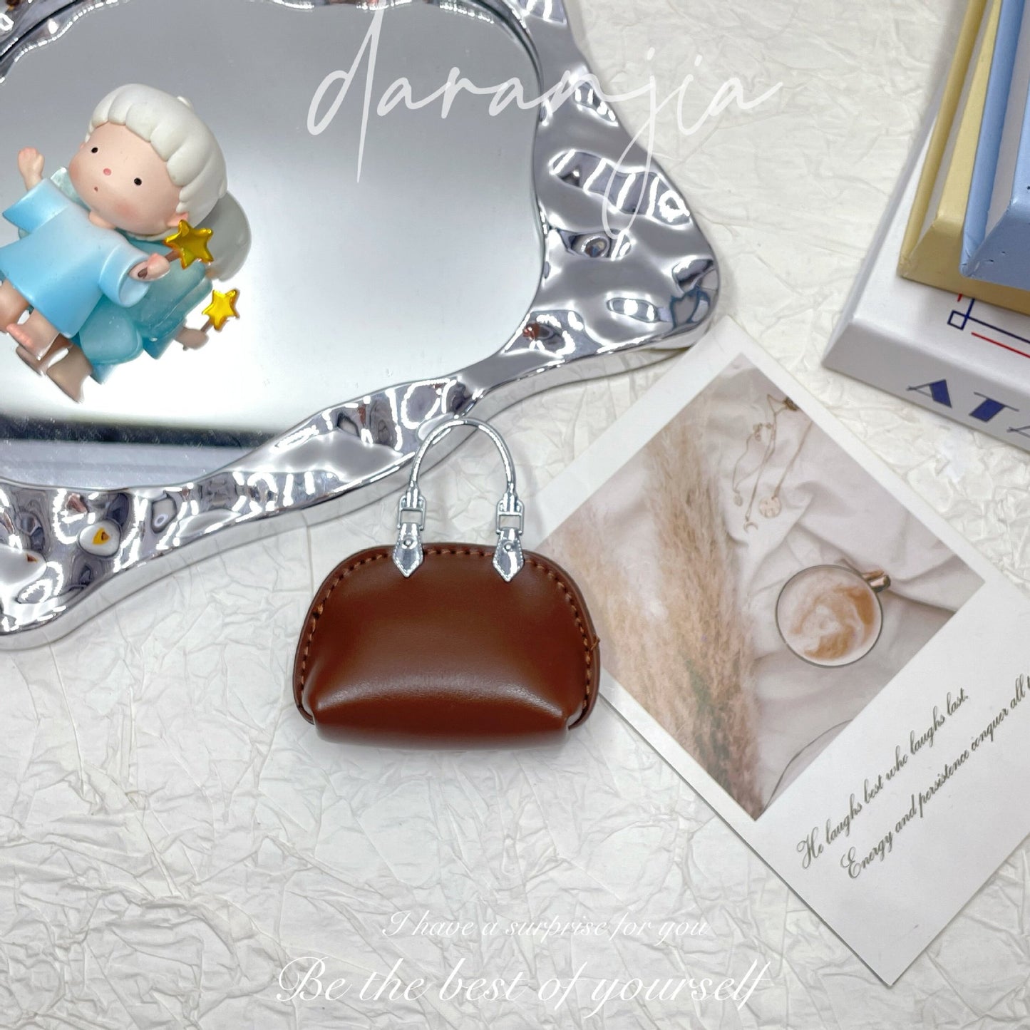 New Mini Small Bag Exquisite Handbag Pendant High-Grade Chain Little Shell Bag Keychain Exquisite Small Bag Ornaments