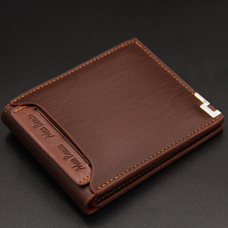 Slim Men's Wallet with Multiple Card Slots, Lightweight and Expandable Design for Everyday Use