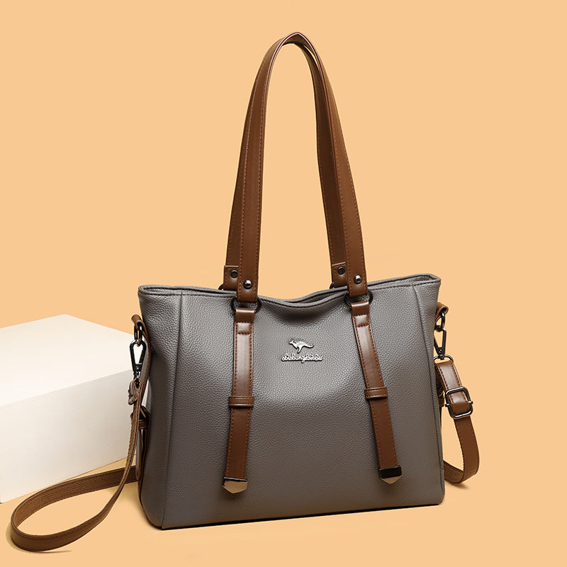 Hot Selling Tote Bag for Women New Soft Leather Fashion All-Match Texture Large Capacity Shoulder Bag