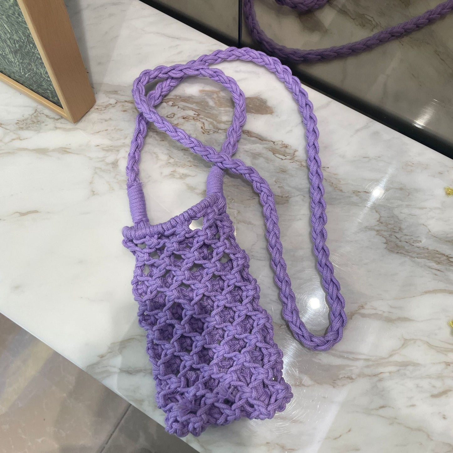 Hot Sale Fashion All-Match Popular Woven Shoulder Messenger Bag for Women Summer Cotton String Crossbody New Bag
