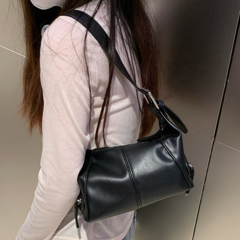 Cool Street Style PU Leather Shoulder Bag Design Everyday Joker Fashion Underarm Bag