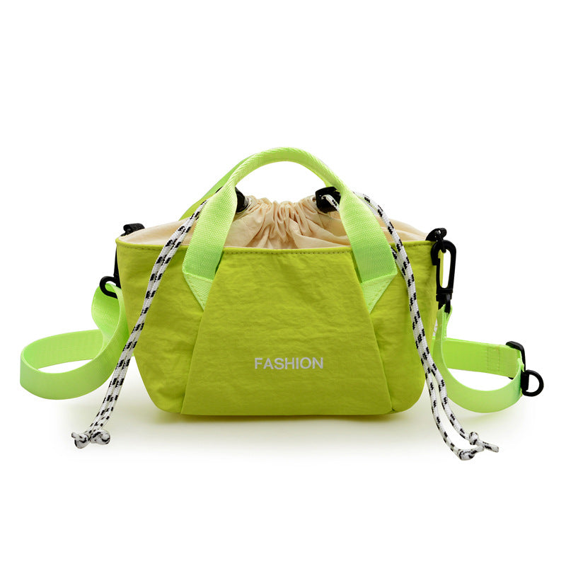 Sports Outdoor Mountaineering Bag Fashionable Lightweight Casual Nylon Drawstring Waterproof Crossbody Bag Commute Minimalist Women's Bag