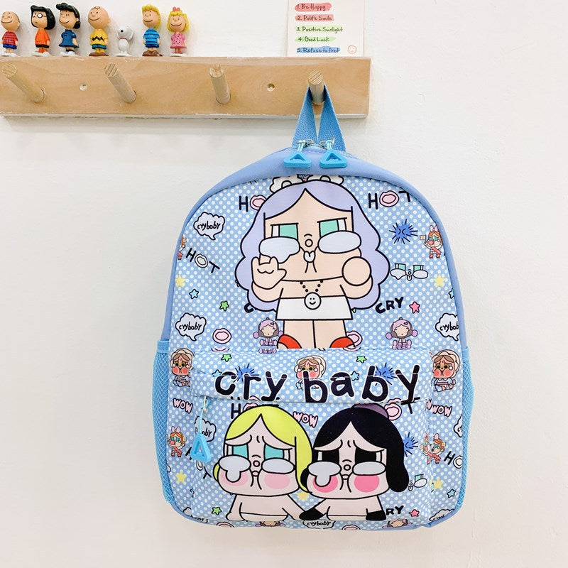 Cartoon Creative Crying Baby Children's Schoolbag Backpack Large Capacity Lightweight Primary School Student Kindergarten Backpack