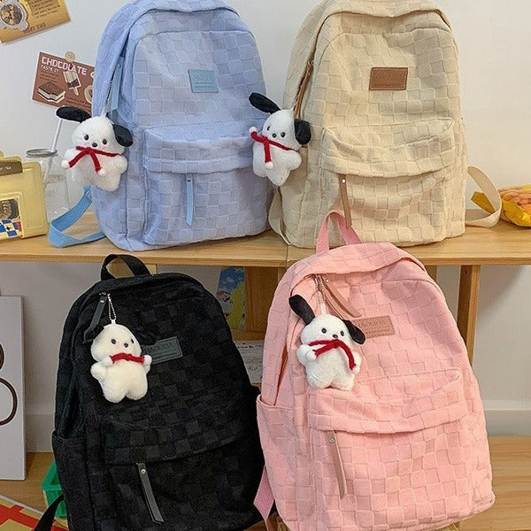 Stylish Quilted Backpack for Students and Daily Use with Large Capacity and Comfortable Design