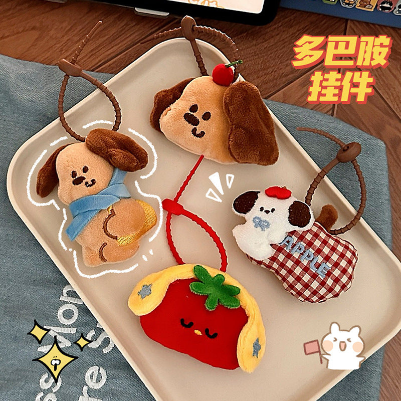 Cute Plush Doll Pendant Student Backpack Keychain Decoration Doll Pendant Couple Bags Accessories Small Gift