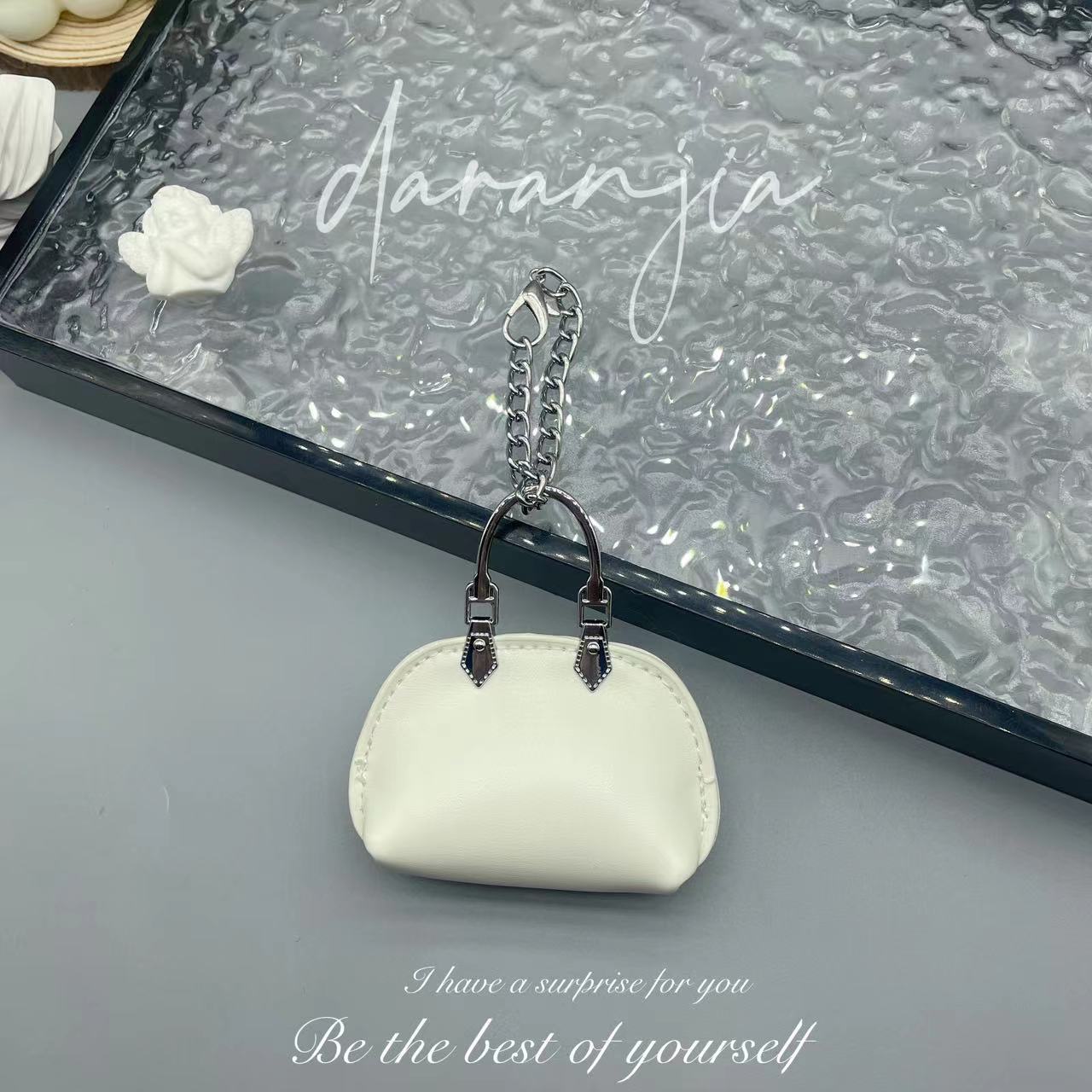 New Mini Small Bag Exquisite Handbag Pendant High-Grade Chain Little Shell Bag Keychain Exquisite Small Bag Ornaments