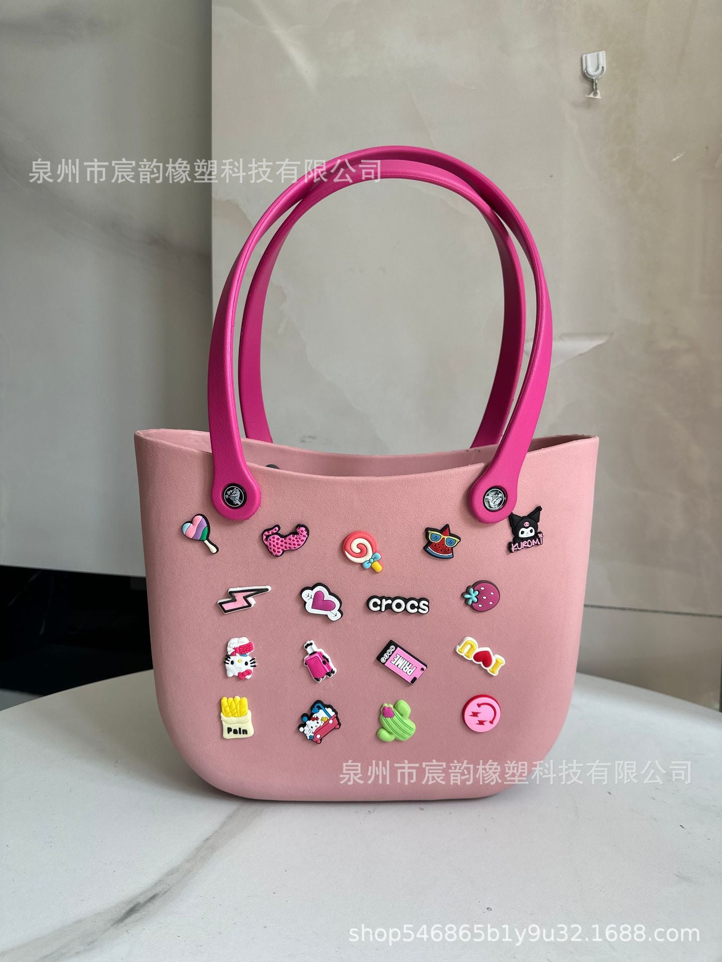 Hot Selling Beach Storage Bag Multi-Color Hole Basket Eva Bag Portable Basket Rubber