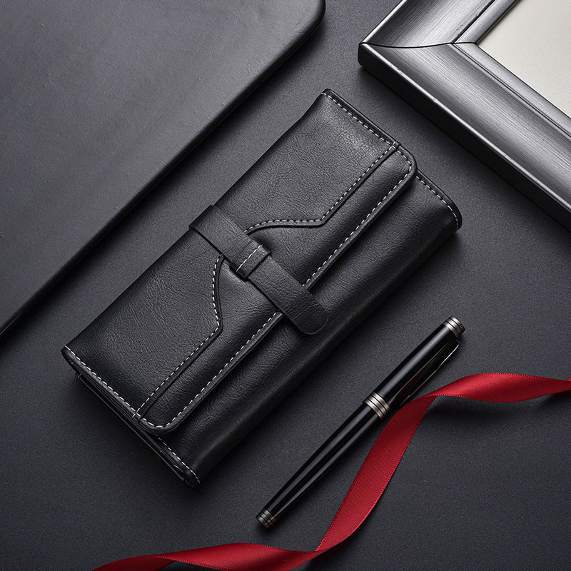 Good-looking Fashion Wallet Long Large-Capacity Wallet Ladies New Japanese and Korean Style Zipper Multifunctional Clutch