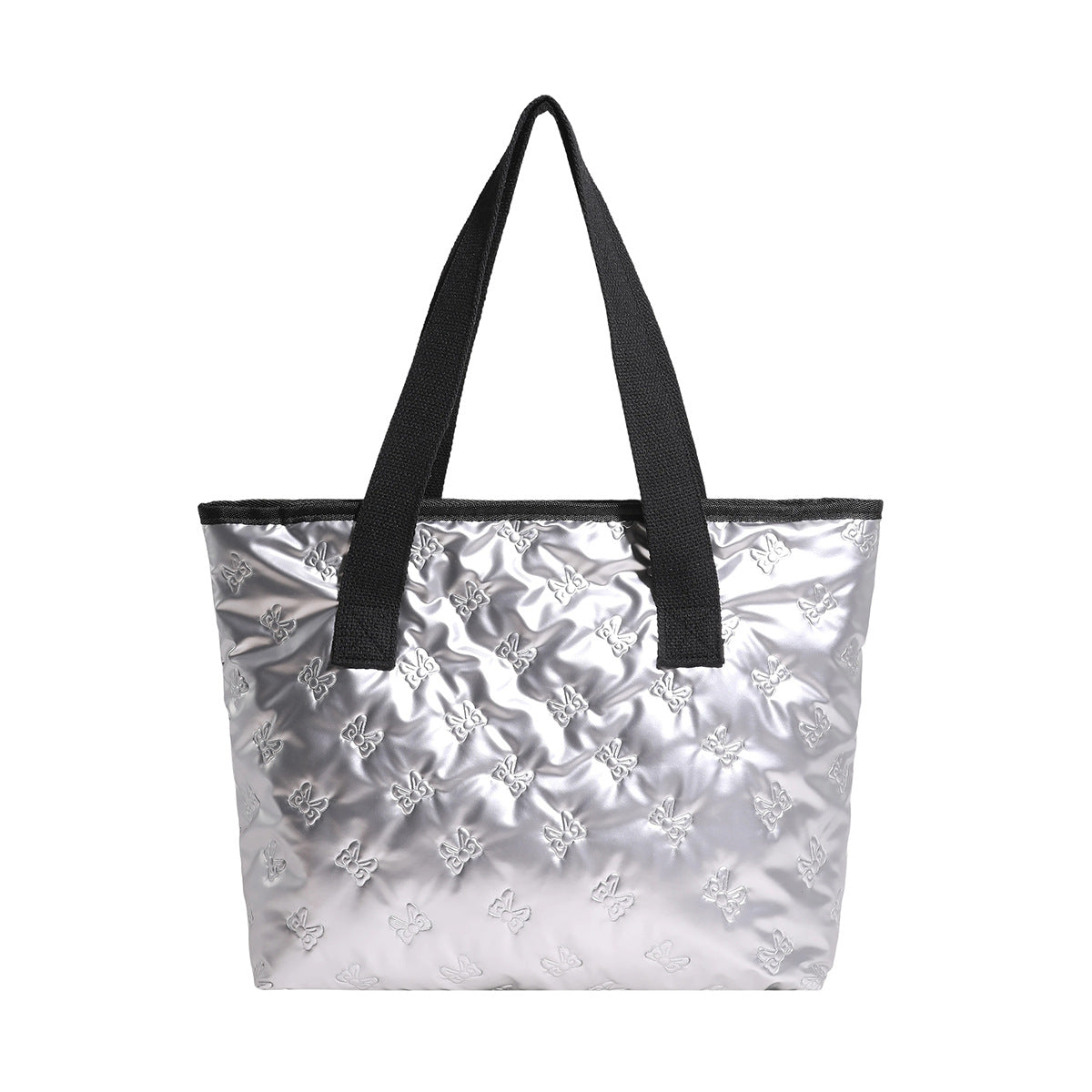 Simple Casual Bag for Women Autumn and Winter New Shoulder Cotton-Padded Bag Fashion Trendy Portable Large Capacity Totes