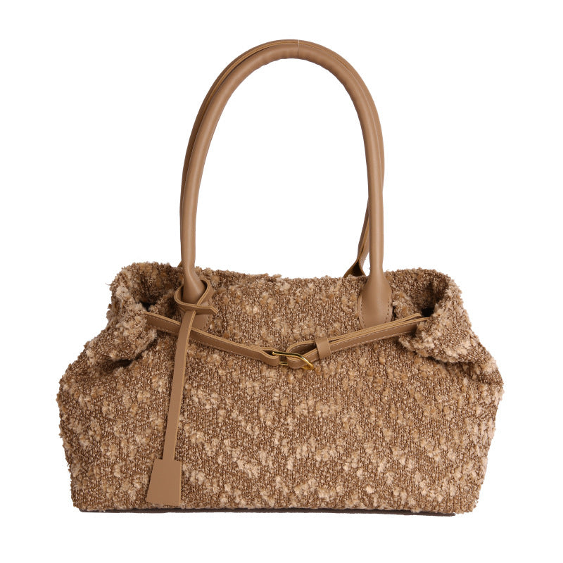 Underarm Bag Women's Fashion New Fashionable Retro Frosted Large Capacity Commuter Shoulder Big Handbag