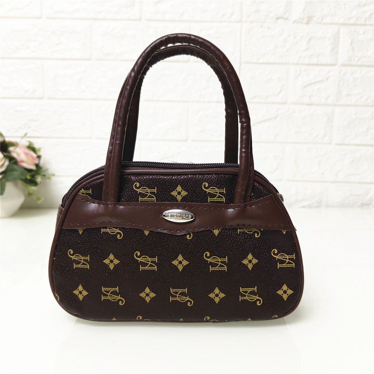 Elegant Mini Handbag for Women with Floral Pattern and PU Material, Perfect for Daily Use and Shopping
