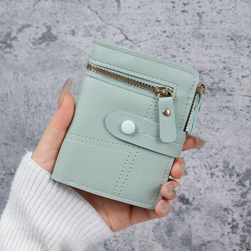 Chic Mini Wallet for Women with Zipper and Card Slots, Lightweight and Compact Design for Everyday Use