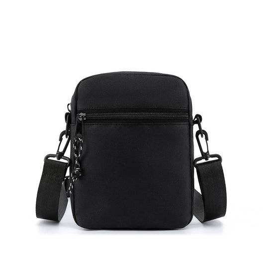 Men's Stylish and Lightweight Mini Crossbody Bag Waterproof and Cut-Proof Canvas Mobile Phone Bag Casual Sports Shoulder Bag