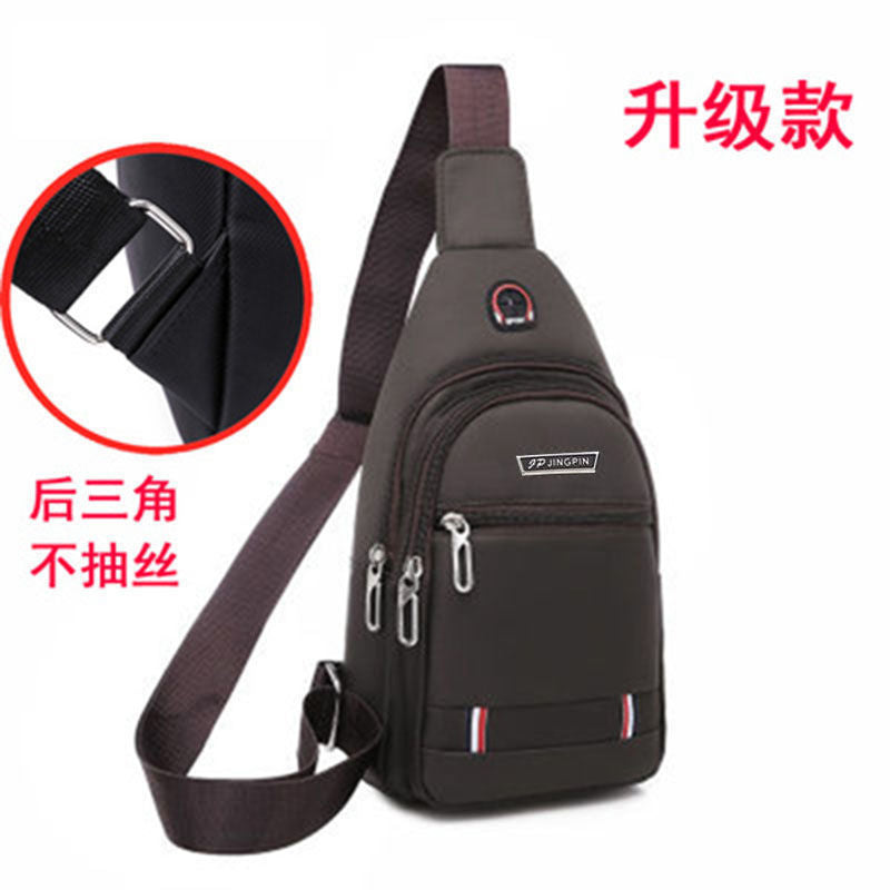 Fashionable Waterproof Crossbody Bag with Zippered Main Compartment and Earphone Hole for Daily Use