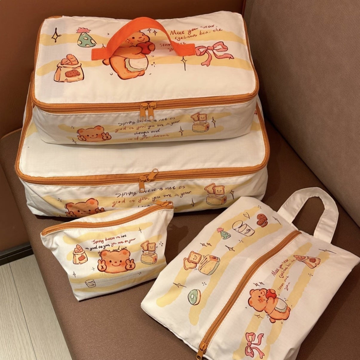 Foldable Storage Bag Luggage Cat Storage Bag Waterproof Portable Clothes Underwear Underwear Shoes Packing Bag