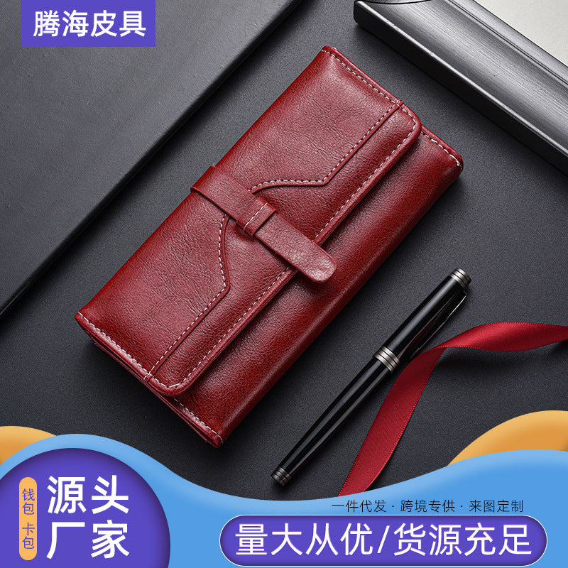 Good-looking Fashion Wallet Long Large-Capacity Wallet Ladies New Japanese and Korean Style Zipper Multifunctional Clutch