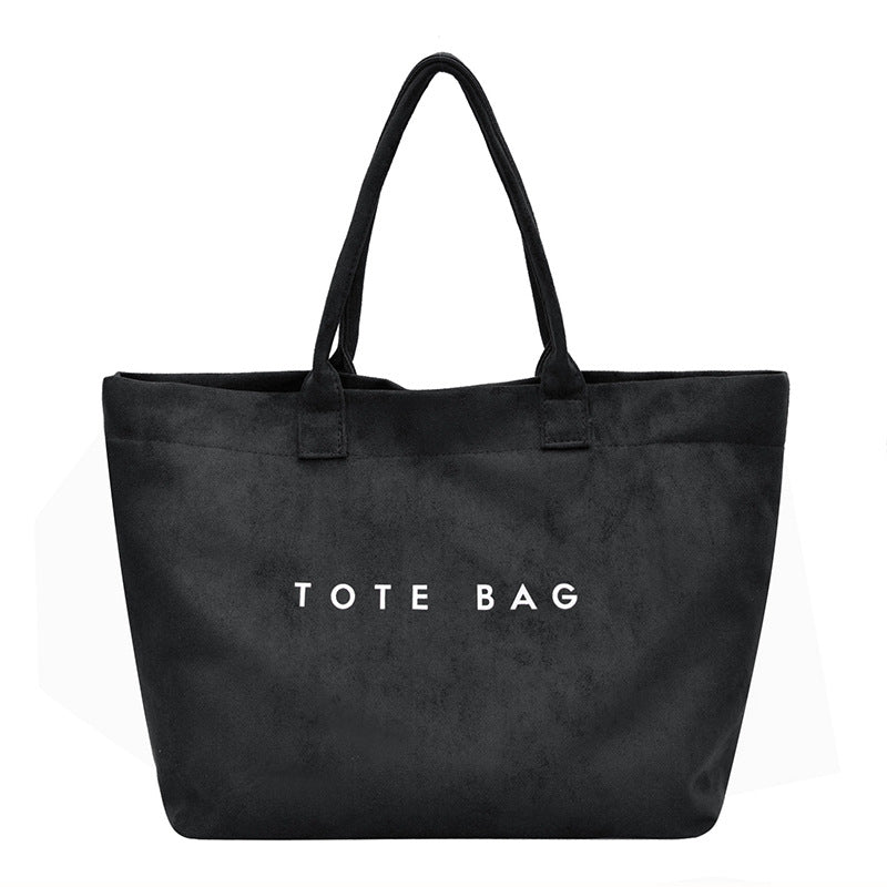 Fashion Trendy Hand-Carrying Bag Women's New Large Capacity Leisure Travel Korean Style Commuter Western Style Tote Bag