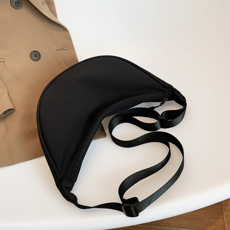 Nylon Messenger Bag Women's New Fashionable Lightweight Underarm Shoulder Canvas Bag