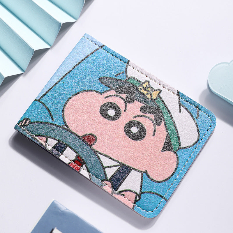 Crayon Xiaoxin Driving License Protective Cover Two-in-One Driving License Motor Vehicle Driver's License Leather Cover Good-looking Card Holder
