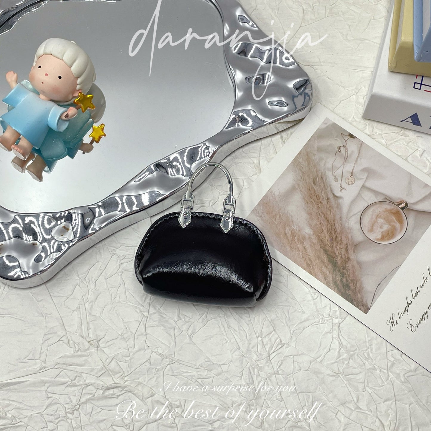 New Mini Small Bag Exquisite Handbag Pendant High-Grade Chain Little Shell Bag Keychain Exquisite Small Bag Ornaments