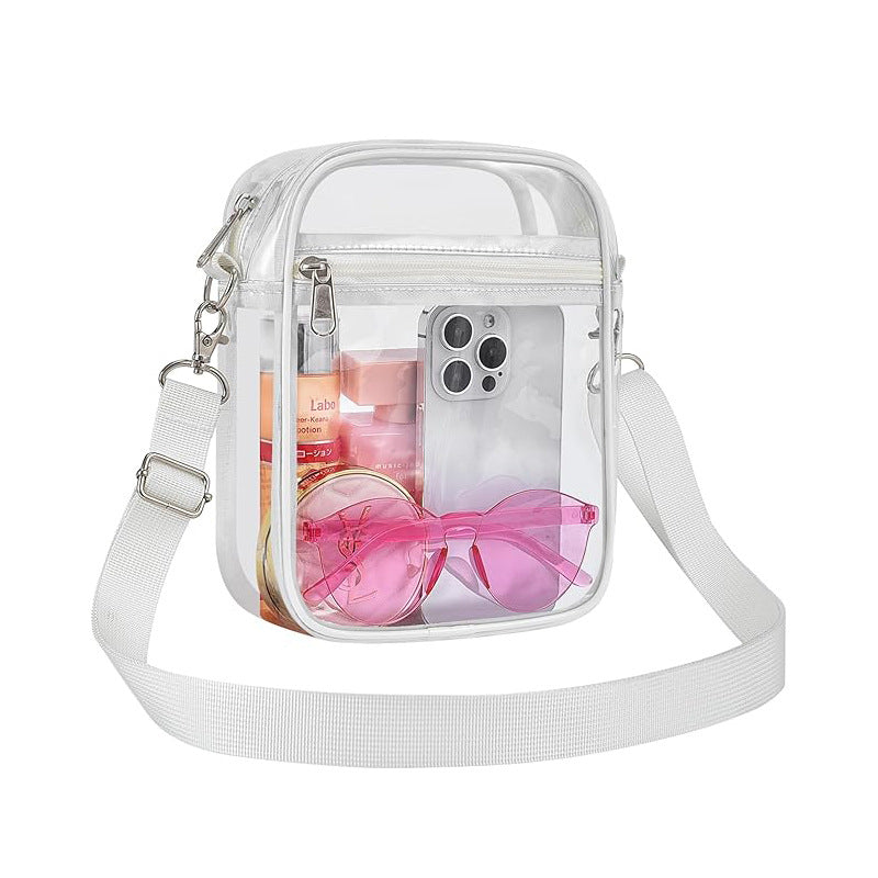 Transparent Waterproof PVC Shoulder Messenger Bag Mobile Phone Storage Outdoor Activities Universal