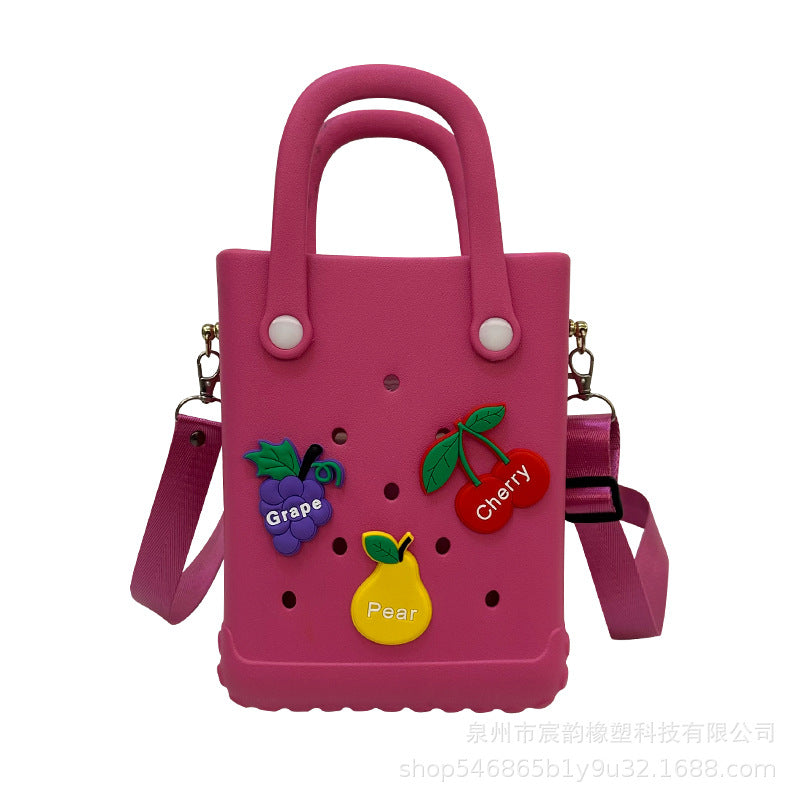 Eva Shoulder Strap New Jelly Bag Hole Basket Cute Mini Beach Storage Bag