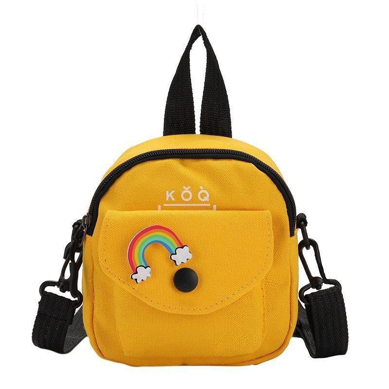 Cute Small Bag Women's New Fashion Versatile Canvas Messenger Bag Korean Casual Shoulder Small Square Bag