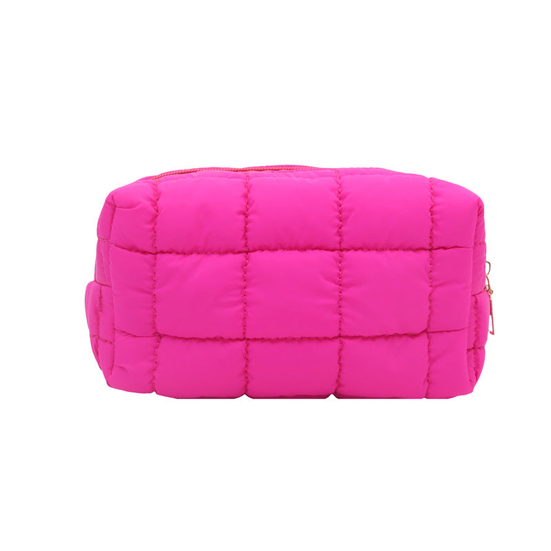 Fashion Simple Cosmetic Bag Women's New Korean Style Casual Western Style Versatile Pleated Clutch