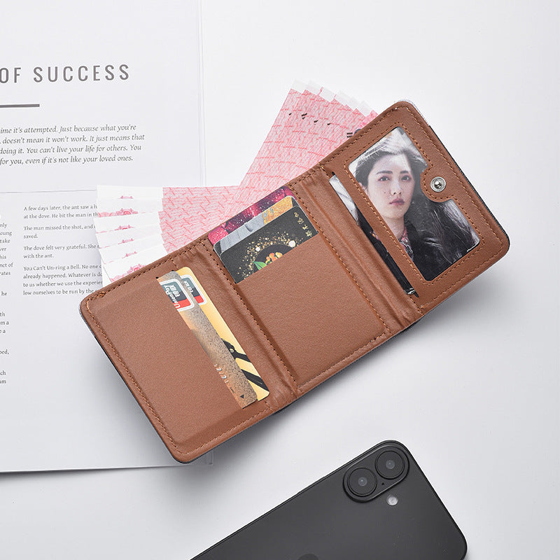Women's Wallet Multiple Card Slots Design Waterproof Lightweight Everyday Joker Student Wallet Cute Japanese Style Style