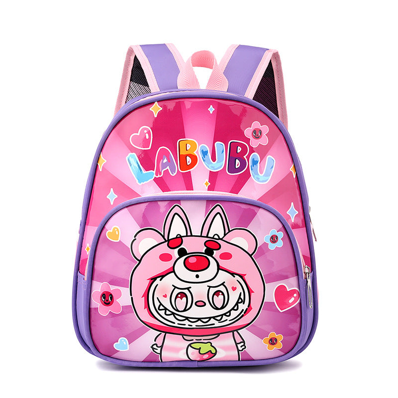 New Spider-Man Cartoon Kid's Small Schoolbag Labubu Boys and Girls Kindergarten Backpack Super Light and Burden-Free