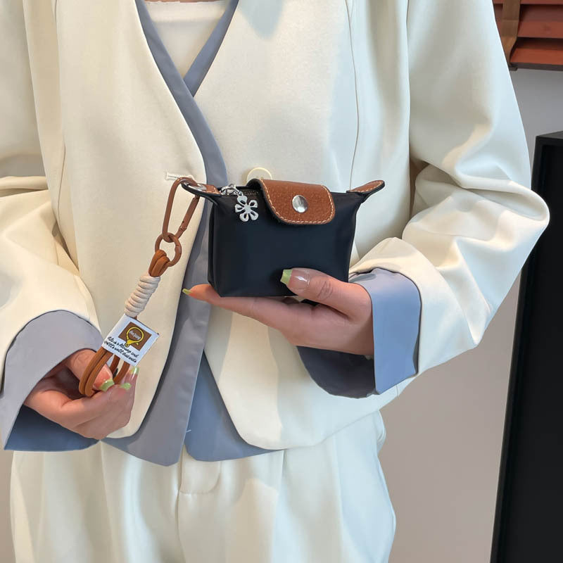 Summer New Beautiful Exquisite Small Handbag for Women Western Style All-Matching Casual Contrast Color Lanyard Bag