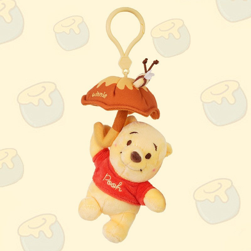 Girls Crossbody Bag Strawberry Bear Plush Head-Shaped Satchel Cute Animal Shape