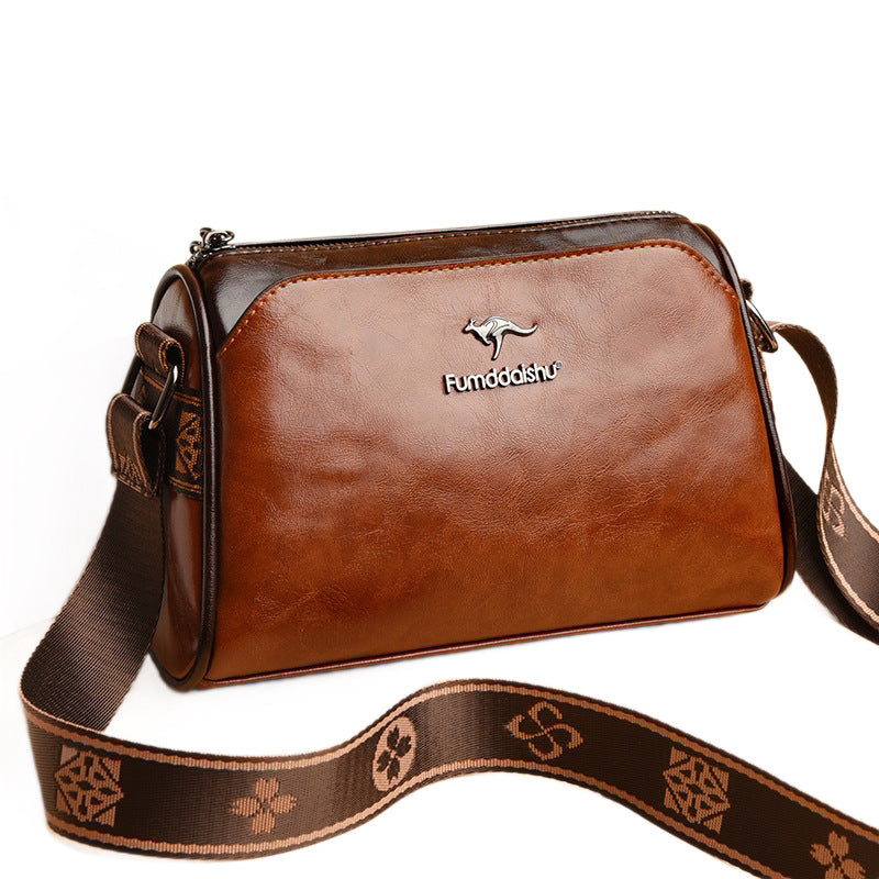 Trendy Women's Bag New Retro Double-Sided Pillow Bag Light Luxury Shoulder Messenger Bag