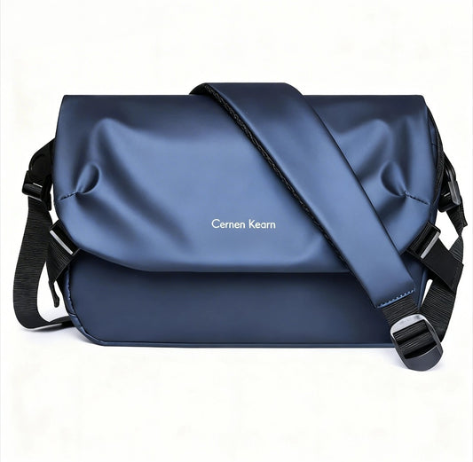 Single Shoulder Bag Men's Casual Large Capacity Multi-Functional Riding Crossbody Backpack Trendy Portable Small Square Bag