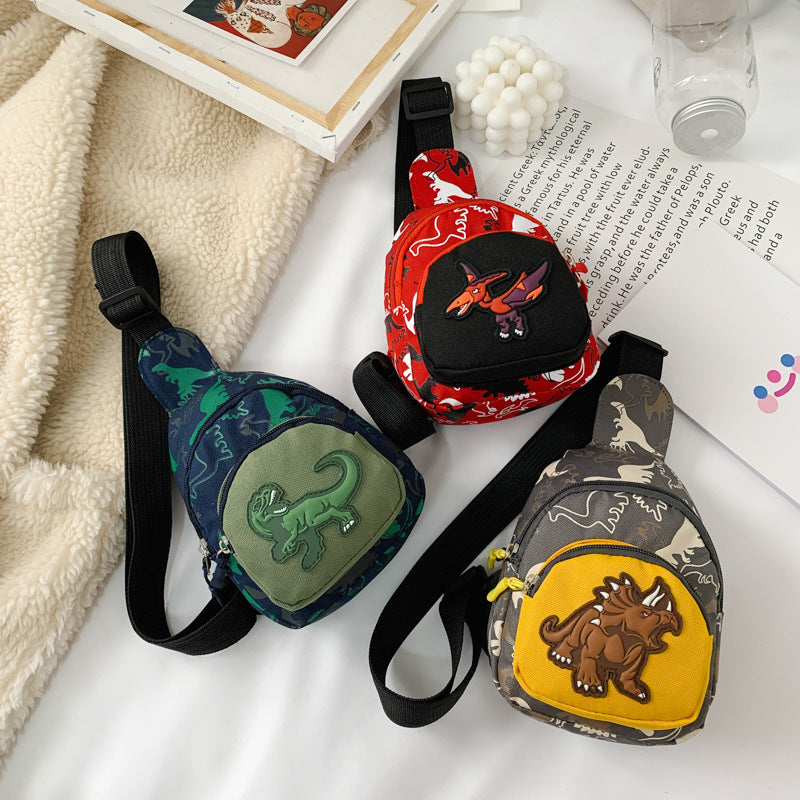 New Children's Pockets Boys Dinosaur Crossbody Fashion Kids Chest Bag Coin Purse