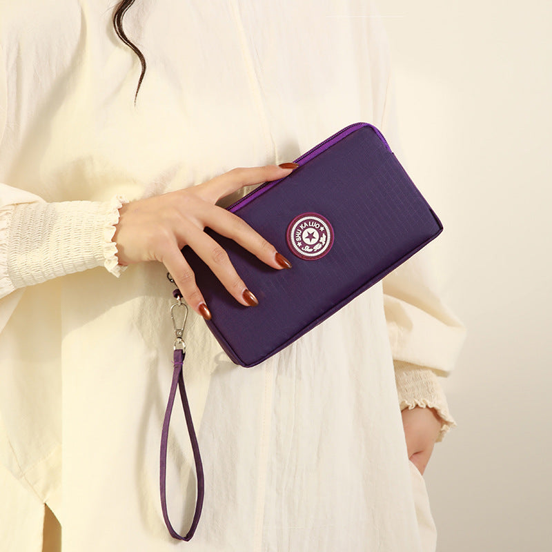 Stylish Minimalist Single-Layer Large Capacity Clutch Wallet for Phone and Essentials, Perfect for Daily Use and Travel