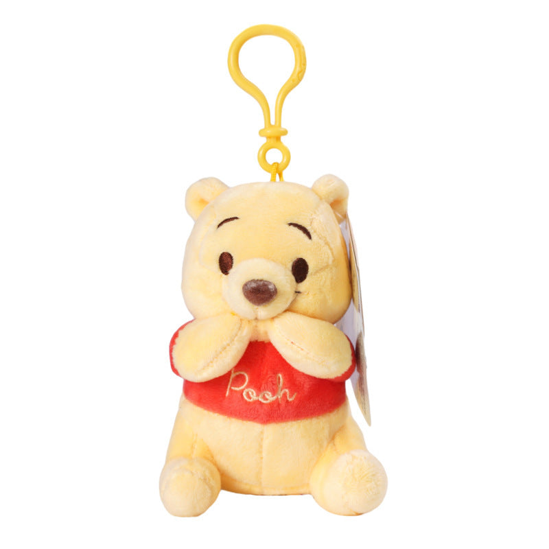 Girls Crossbody Bag Strawberry Bear Plush Head-Shaped Satchel Cute Animal Shape