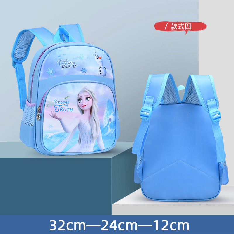 Cute Cartoon Stitch Kids Backpack for Kindergarten and School, Breathable and Waterproof Design with Thick Shoulder Straps
