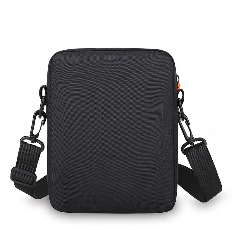 Stylish Men's Crossbody Bag for Outdoor Activities, Durable Nylon Mini Shoulder Bag with Adjustable Strap and Fashionable Stitching Design