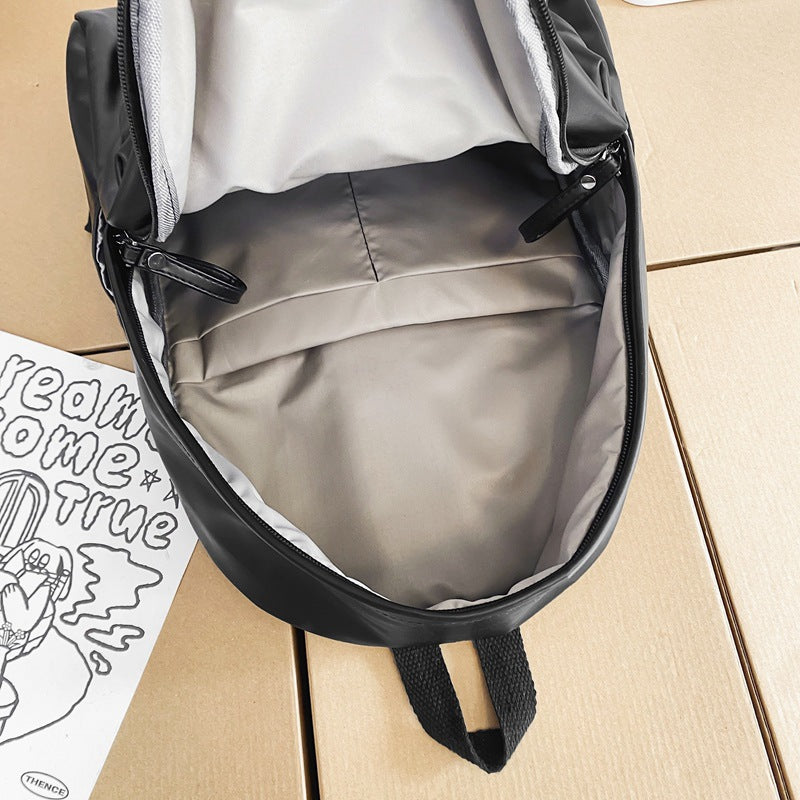 2025 New Soft PU Leather Backpack for Students and Travel, Waterproof Durable Large Capacity Casual Fashion Design