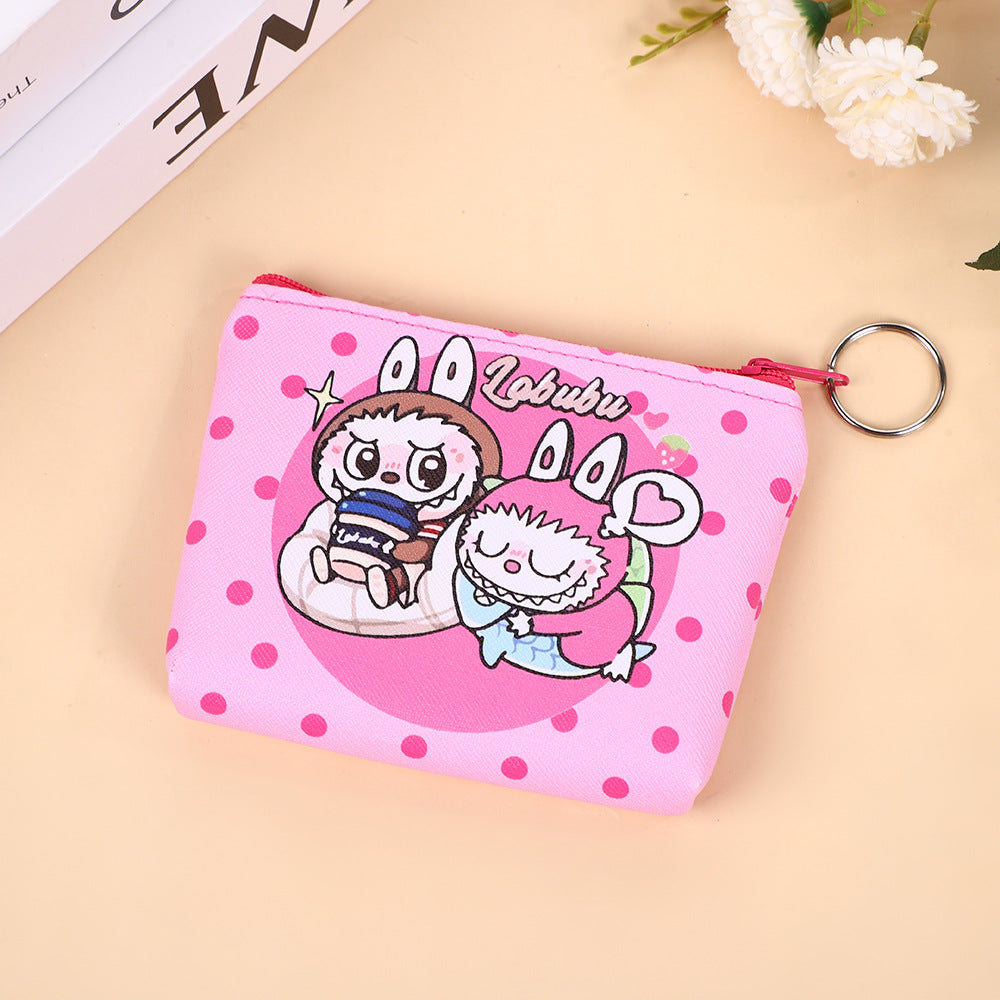 Korean Style Cute Student Cartoon Small Wallet Coin Purse Storage Macaron