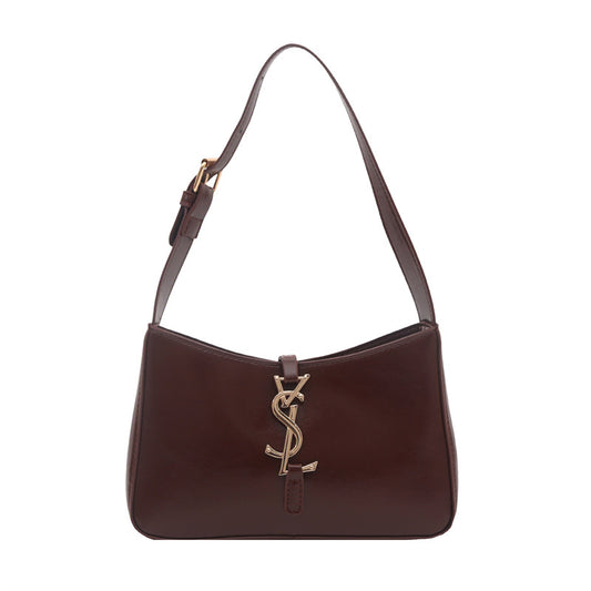 French Entry Lux Portable Small Square Bag Women's New Western Style All-Matching Shoulder Bag Commuter Underarm Bag