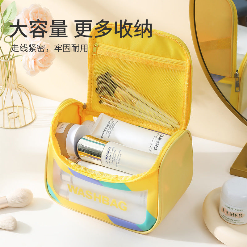 Portable Portable Large Capacity Waterproof Women's Cosmetic Bag Travel Toiletry Bag