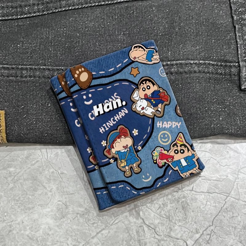 Hello Kitty Cowboy Style Lady Three-Fold Wallet Multiple Card Slots Cute Cartoon Design Daily Portable and Versatile Coin Purse