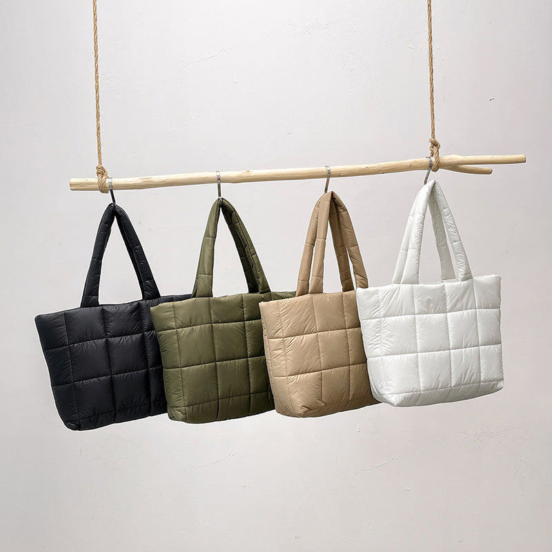 Fashion Casual Large Capacity Bag Women's New Fleece-Lined Underarm Bag Simple Shoulder Crossbody Tote Bag