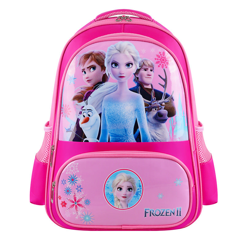 Lightweight Breathable Kids Backpack with Cartoon Design for School Children, Comfortable Ergonomic Shoulder Straps and Durable Nylon Material