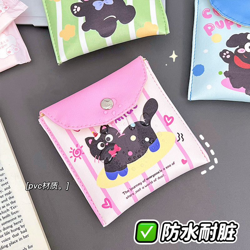 Cute Coin Purse Cartoon Portable Aunt Towel Storage Bag Creative Portable Sanitary Napkin Storage Bag Female