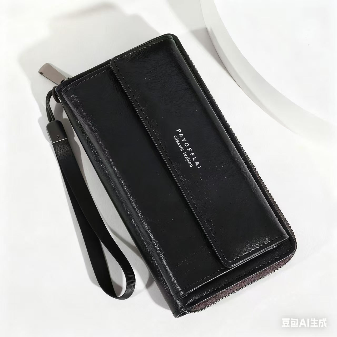 2025 New Men's Long Wallet with Multiple Card Slots, Large Capacity Phone Case, Casual Zipper Clutch for Daily Use