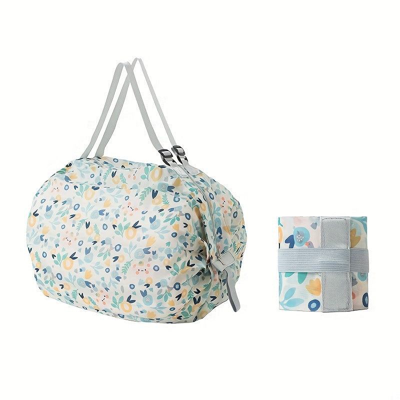 Foldable Supermarket Shopping Bag Women's Travel Sling Bag Portable Large Eco-friendly Shopping Handbag